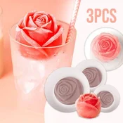 Silikonski modelčki za ledene kocke (3 kos.), ROSEICE