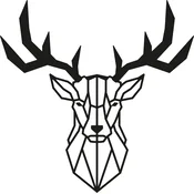 Wallity Zidna dekoracija Jelen 2, Crna