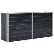 Vidaxl Visoka greda antracitna 160x40x77 cm pocinkano jeklo