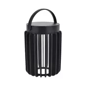 Lutec LED solarna stolna lampa KOZY, mat crna, 2.8W, 4000K, IP44