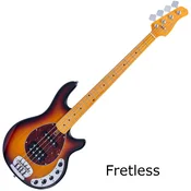 Sire Marcus Miller Z7-4 FL 3-Tone Sunburst Fretless bas kitare