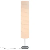 Vidaxl Stoječa svetilka s stojalom 121 cm bela E27