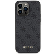 Guess zaščitni ovitek Metal Logo Gray Hard Case, Iphone 15 Pro