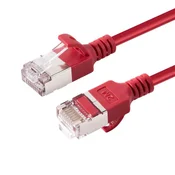 Omrežni kabel CAT6A U-FTP Slim 0.50m rdeč, LSZH