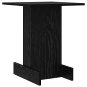 Vidaxl Stranska miza Črna Orehovina 44,5 x 45 x 55 cm Konstruiran les