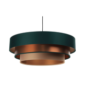 Luster na sajli TRINITI 1xE27/60W/230V zelena/bakar