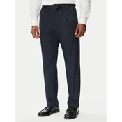 HUGO Hlače iz tkanine Teagan261X-H 50565432 Mornarsko modra Regular Fit