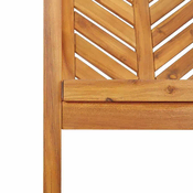 Vidaxl Komplet za jedilnico v vrtu 5 pcs Rjava 200 x 90 x 74 cm