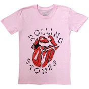 The Rolling Stones Hackney Diamonds Painted Tongue Pink L Majica
