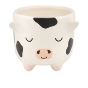 Keramičen okrasni cvetlični lonec o 7,5 cm Cow – Sass & Belle