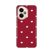 Maska za Honor 400 Burgundy Hearts, Silikonska, Print Skin, Crvena