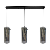 Luster na sajli PADOVA 3xE27/15W/230V crne boje