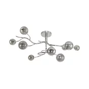 Brilagi - LED plafonski luster MISTEL 9xG9/3W/230V crni hrom/zadimljeno staklo