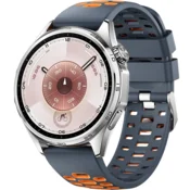 GS Univerzalni silikonski pašček 22 mm, sivo/oranžen