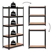 Northix Kovinski regal 180x90x40 cm za garažo ali klet, 5 polic, nosilnost 875 kg ModernHome