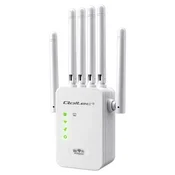 Qoltec WiFi ojačevalec signala, Repeater/Access Point, 300Mb/s, 6 anten