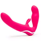 Happy Rabbit Strapless Strap-On Rabbit Vibe Pink