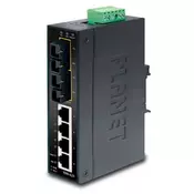 PLANET ISW-621 network switch Unmanaged L2 Fast Ethernet (10/100) Black