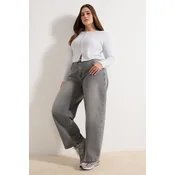 Trendyol Curve Ženska bluza Tbbaw26Af00119, Siva