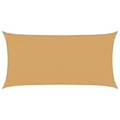 Jedro za zaštitu od sunca 160 g/m2 pravokutno pijeska 3x6m HDPE