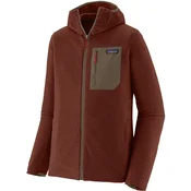 Patagonia R1 Air jopa s kapuco in zadrgo, barva posušena vanilija (XL)