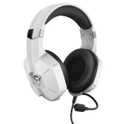 Slušalice TRUST GXT 323W CARUS, za PS4 / PS5 / Switch / Xbox One / Xbox Series X, bijele