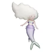 PartyDeco folija balon mermaid, 72x52 cm,