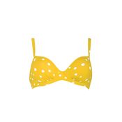 VIVID Bikini zgornji del rumena/off-bela