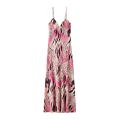 Bershka Obleka  ciklama / pitaja / pastelno roza
