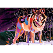 Heye puzzle 1000 pcs Precious Animals Night Wolf 29939