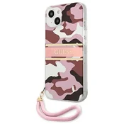 slomart Etui Guess Camo Strap Collection za iPhone 13 - roza