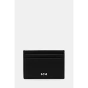 Usnjen etui za kartice BOSS črna barva, 50546166