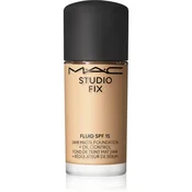MAC Cosmetics Studio Fix Fluid SPF 15 24HR Matte Foundation + Oil Control Mini matirajoči tekoči puder SPF 15 odtenek NC17 15 ml