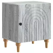 vidaXL vidaXL Nočna omarica Siva Sonoma 43 x 34,5 x 50 cm Inženirski les, (5000233449)