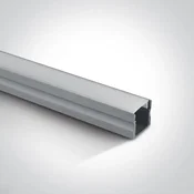 ALUMINIJASTI PROFIL ZA LED TRAK (maks. 12 mm) 17×15×2000 mm NADGRAJEN ALUMIN DM7904/AL