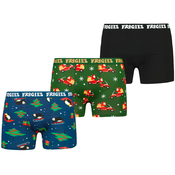 Mens boxers Merry Ride 3P Frogies Christmas