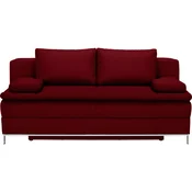 Novel BOXSPRING ZOFA, temno rdeča tekstil