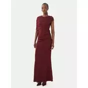 Vero Moda Večerna obleka Kassandra 10356465 Bordo rdeča Regular Fit