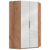 MID.YOU KOTNA omara, bela, barve hrasta