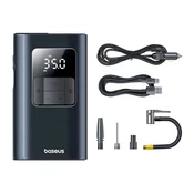 ACEFAST Kompaktni 53W avtopolnilec B13 z izvlečnim 2-v-1 USB-C kablom in hitrim polnjenjem - črn