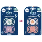 Dodie Extra - Anatomical Day/Night Pacifier - +6 months - Flowers (Random Patterns) - F2
