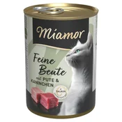 Miamor Mačja hrana Feine Beute - puran in zajec - 400 g