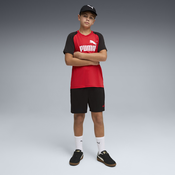 PUMA Essentials No. 1 Logo Poly Tee and Shorts Set Youth, Clothing, Red, 13-14Y