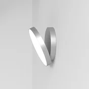 Rotaliana Venere W1 LED stenska svetilka 2.700 K srebrna - Dnevna soba/jedilnica - Dizajn - srebro - Kovina