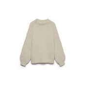 VERO MODA Pulover VMMAYBE svetlo bež