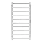 VEVOR Stenski grelec za brisače 10 palic 1000x500x102 mm srebrna
