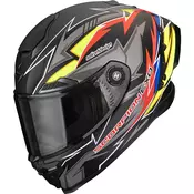 Scorpion EXO-RACE Air Move On FIM2 full face motociklisticka kaciga mat crno-crveno-žuta