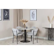 Venture Design Jedilna miza in stol Estelle ter miza Vault 106x75 cm bela siva