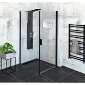 POLYSAN ZOOM BLACK Pravokotni tuš kabina 900x1000mm L/P varianta, brez okvirja, črna mat