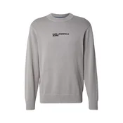 KARL LAGERFELD JEANS Pulover IKON siva/črna